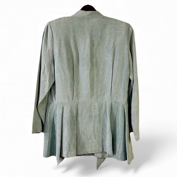 ⭐️ Vintage 1980’s Dany Green Peblum Blazer With Pearly Buttons & Tie - PTP 20 - Picture 2 of 6